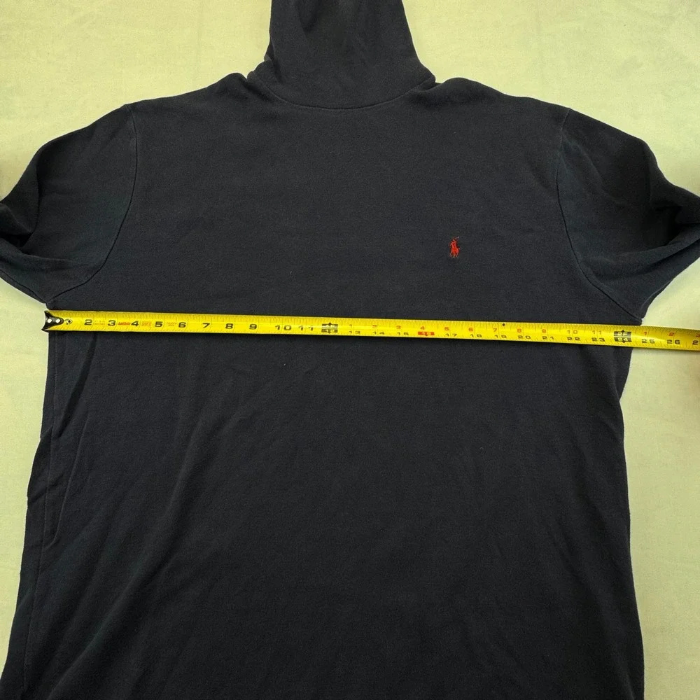 Polo Ralph Lauren Turtleneck Shirt Mens L Navy Long Sleeve Pony Logo Pullover